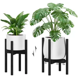 stojak-na-kwiaty-bamworld-czarny-regulowany-wysokosc-32-cm