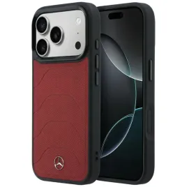 etui-mercedes-leather-mesh-with-bow-line-magsafe-do-iphone-17-pro-czerwony