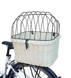 bialy-kosz-wiklinowy-dla-psa-na-rower-bagaznik-xl-poduszka