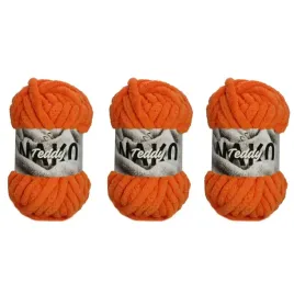 gruba-wloczka-na-koce-nako-teddy-3314-pomaranczowy-pakiet-3x200gr