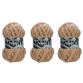 gruba-wloczka-na-koce-nako-teddy-11585-miodowy-pakiet-3x200gr