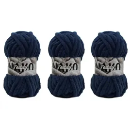 gruba-wloczka-na-koce-nako-teddy-13954-granatowy-pakiet-3x200gr