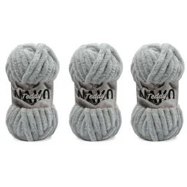 gruba-wloczka-na-koce-nako-teddy-14226-jasny-szary-pakiet-3x200gr