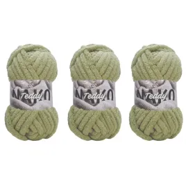 gruba-wloczka-na-koce-nako-teddy-14271-jasny-oliwkowy-pakiet-3x200gr