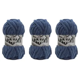 gruba-wloczka-na-koce-nako-teddy-14229-jasny-granatowy-pakiet-3x200gr