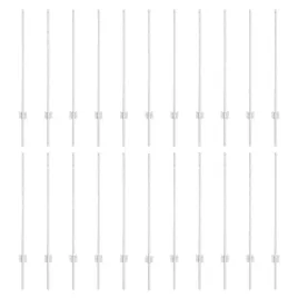slupek-ogrodzeniowy-22-szt-srebrny-140-cm-stal