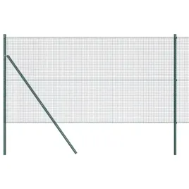 ogrodzenie-z-slupkami-zielony-1-x-10-m-stal