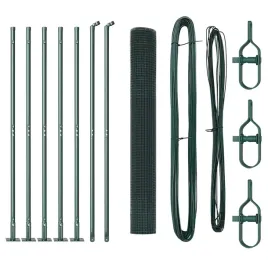 ogrodzenie-z-slupkami-zielony-1-x-10-m-stal