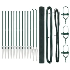 ogrodzenie-z-slupkami-zielony-1-5-x-25-m-stal