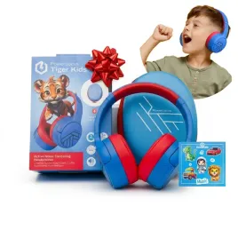 sluchawki-dla-dzieci-bluetooth-powerlocus-tiger-kids-anc-naklejki