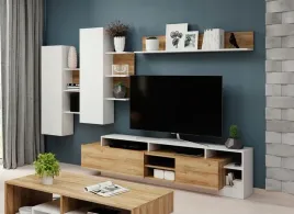 nowoczesna-mebloscianka-alva-rtv-polka-wiszaca-szafki-dab-grandson-biala