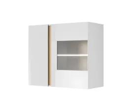 witryna-arco-96-cm-bialy-polysk-dab-grandson-wiszaca-z-szklem-i-polkami