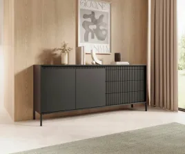 komoda-czarna-senso-180-cm-nozki-ryfle-szuflady-czarny