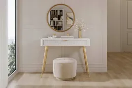 toaletka-lante-100-cm-biala-zlote-nogi-ryflowana-szuflada-styl-glamour
