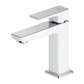 bateria-umywalkowa-stojaca-15cm-chrom-bialy-polysk-parma-pm7410crb