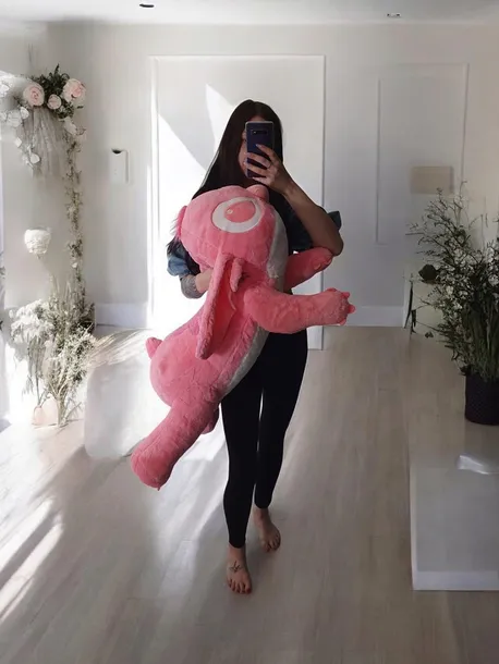 Ogromna maskotka XXL Angel Andzia Stitch 100 cm mięciutki pluszak przytulanka miękka poduszka prezent