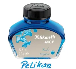 atrament-pelikan-4001-turkusowy-625ml-w-pieknym-szklanym-kalamarzu