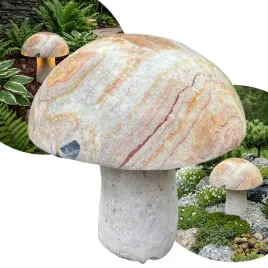 onyx-naturalny-grzyb-ogrodowy-38cm-ozdoba-ogrodu-premium-pisakowo-lososiowy