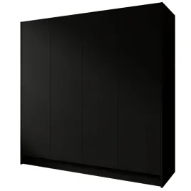 szafa-garderob-czarna-uchylna-czterodrzwiowa-polki-gali-200x200x51-cm