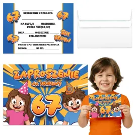 zaproszenia-urodzinowe-six-seven-67-viral-dla-dzieci-na-urodziny-a6-koperta