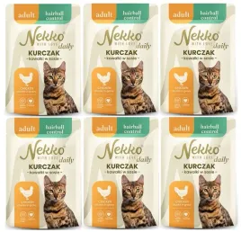 nekko-mokra-karma-koty-kurczak-hairball-control-kawalki-w-sosie-6x85g-sasz