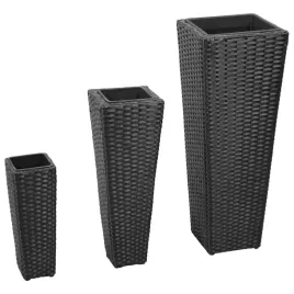 vidaxl-zestaw-podwyzszonych-donic-3-szt-polirattan-czarny