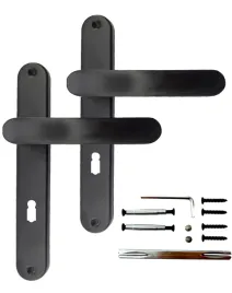 domino-klamka-oval-czarna-matowa-na-klucz-zwykly-rozstaw-72mm