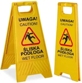 tablica-ostrzegawcza-uwaga-sliska-podloga-wet-floor-skladany-znak-bhp-zolty