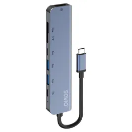 wielofunkcyjny-hub-adapter-usb-c-7w1-savio-ak-82-hdmi-4k-pd