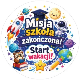 naklejki-na-zakonczenie-roku-szkolnego-misja-szkola-zakonczona-4-cm-24-szt