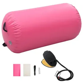 vidaxl-dmuchany-walek-gimnastyczny-z-pompka-120x90-cm-pvc-rozowy
