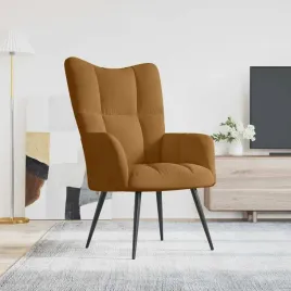 vidaxl-fotel-brazowy-obity-aksamitem