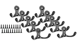 wieszaczeki-meblowe-czarne-haczyk-scienny-dwuramienny-wieszak-10-szt
