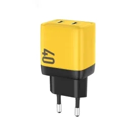 wekome-wp-u128-ladowarka-sieciowa-2x-usb-c-super-fast-charger-gan-40w-zolty