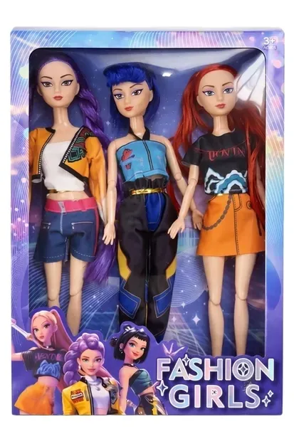Kpop Huntrix Rumi Demon Hunters Grające 3 Lalki 30 Cm Śpiewające Grające + Gratis Naklejki