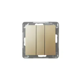 ospel-impresja-zloty-lacznik-wlacznik-potrojny-modulowy-lp-13y-m-28