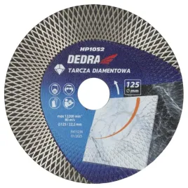 dedra-tarcza-diamentowa-125mm-sementowa-romby-na-mokro-i-sucho