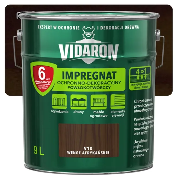 Vidaron Impregnat do drewna powłokotwórczy wenge afrykańskie - 9L