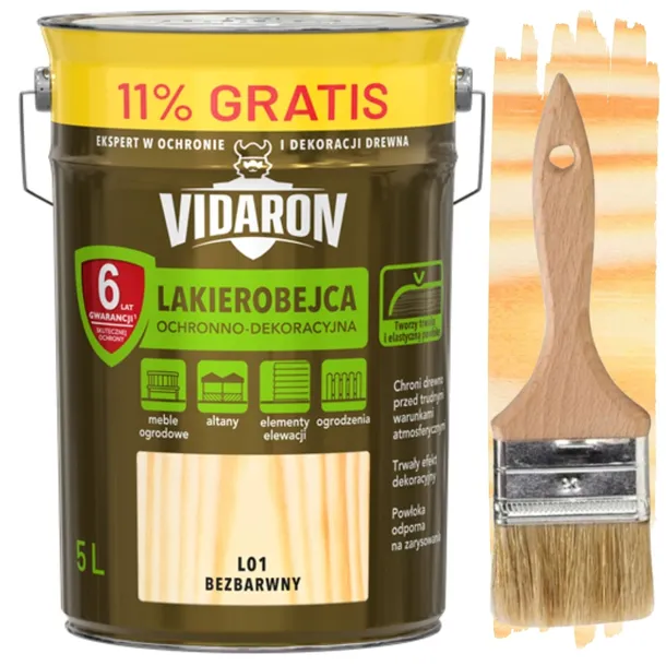 Vidaron Lakierobejca bezbarwna 5L