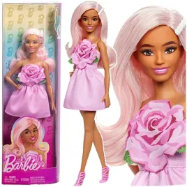 barbie-fashionistas-lalka-modowa-w-rozowej-sukience-z-roza-mattel