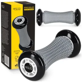 walek-z-wypustkami-4fizjo-17-cm-x-7-cm-bialy-czarny-srebrny-szary
