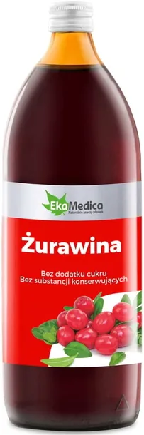 Sok z żurawiny EkaMedica 1000 ml