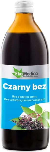 Sok z czarnego bzu EkaMedica 1000 ml