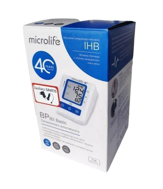 Microlife Ciśnieniomierz Naramienny Elektroniczny BP B2 Basic+zasilacz