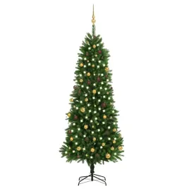 choinka-sztuczna-pe-240-cm-z-lampkami-led-z-bombkami-zlacze-usb