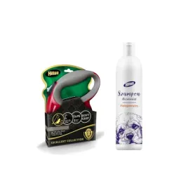 smycz-dla-psa-hilton-smart-dog-l-5-m-bordowo-szara-do-30kg