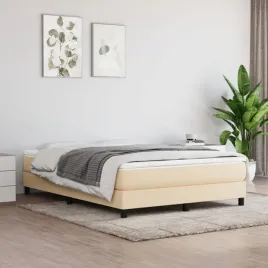 vidaxl-lozko-kontynentalne-kremowa-140x190-cm-obita-tkanina