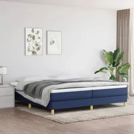vidaxl-lozko-kontynentalne-niebieska-200x200-cm-obita-tkanina
