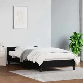 vidaxl-rama-lozka-z-zaglowkiem-bez-materaca-czarna-90x190-cm