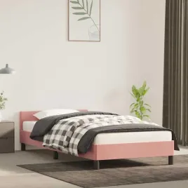 vidaxl-rama-lozka-z-zaglowkiem-bez-materaca-rozowa-90x200cm-aksamitna